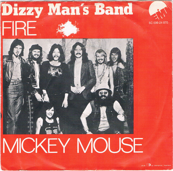 Dizzy Man's Band : Mickey Mouse / Fire (7", Single)