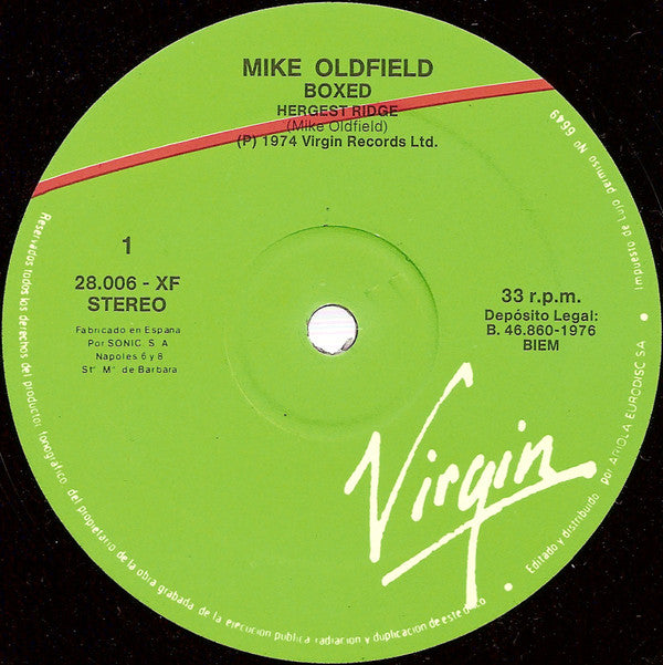 Mike Oldfield : Boxed (Box, Comp, RP + LP, Album + LP, Album + LP, Album )