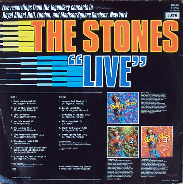 The Stones* : The Stones "Live" (LP, Comp)