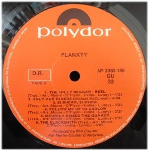Planxty : Planxty (LP, Album)