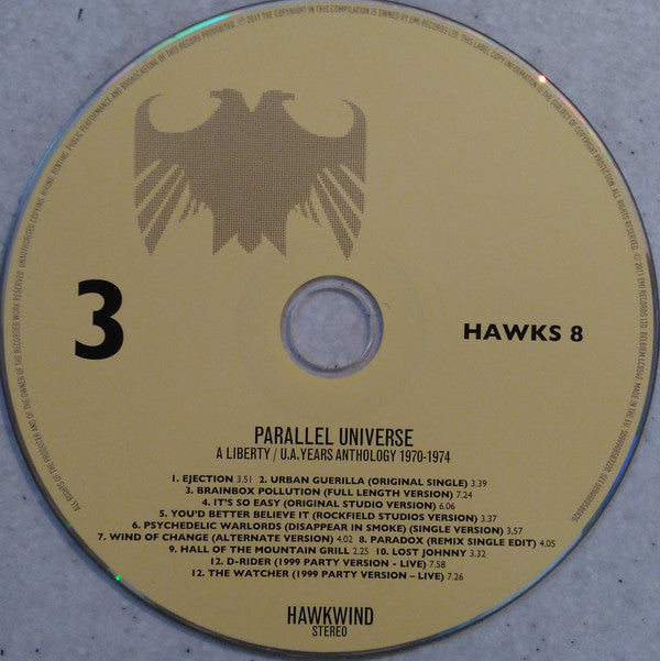Hawkwind : Parallel Universe: A Liberty / U.A. Years Anthology 1970-1974 (3xCD, Comp, Mono, RM + Box)
