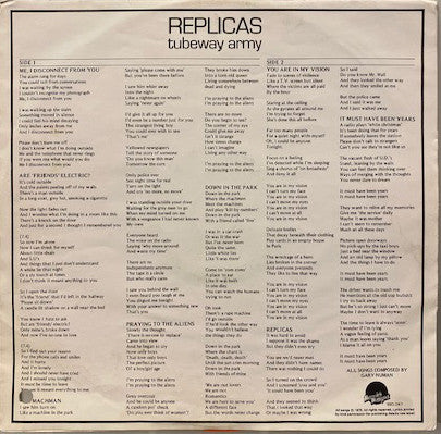 Tubeway Army : Replicas (LP, Album)