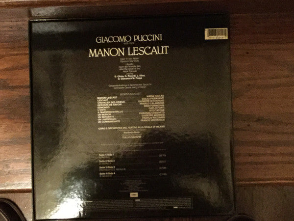 Puccini*, Callas*, Di Stefano*, Fioravanti*, Orchestra* E Coro Del Teatro Alla Scala Di Milano*, Serafin* : Manon Lescaut (Box + 2xLP, Mono, RM)