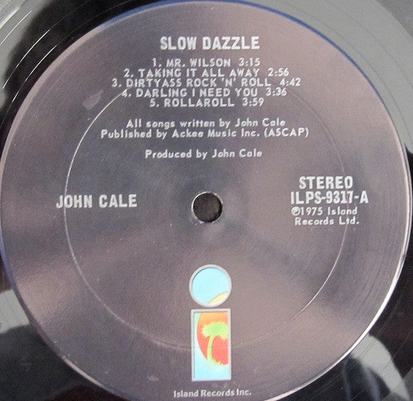 John Cale : Slow Dazzle (LP, Album, San)