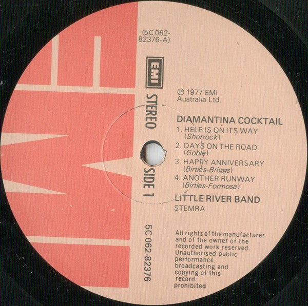 Little River Band : Diamantina Cocktail (LP, Album)