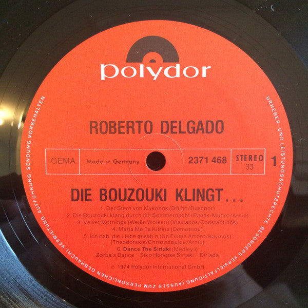 Roberto Delgado : Die Bouzouki Klingt ... (LP, Album)