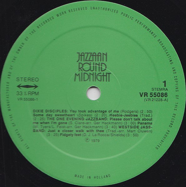 Various : Jazzaan Round Midnight (Dokument Van Het Zaanse Jazzleven Anno 1979) (2xLP, Comp)