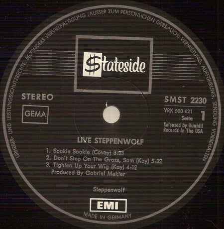 Steppenwolf : Live (2xLP, Album, Lam)