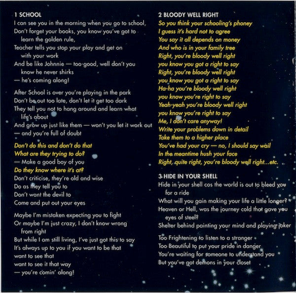 Supertramp : Crime Of The Century (CD, Album, RE, RM)