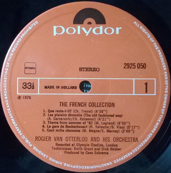 Rogier Van Otterloo : The French Collection (LP)