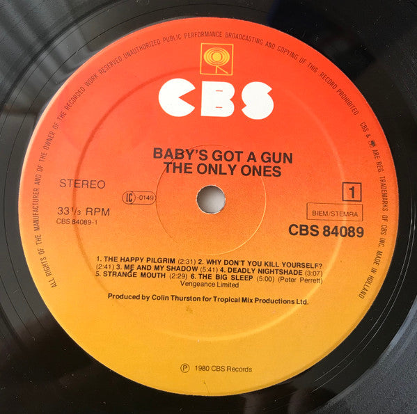 The Only Ones : Baby's Got A Gun (LP, Album)