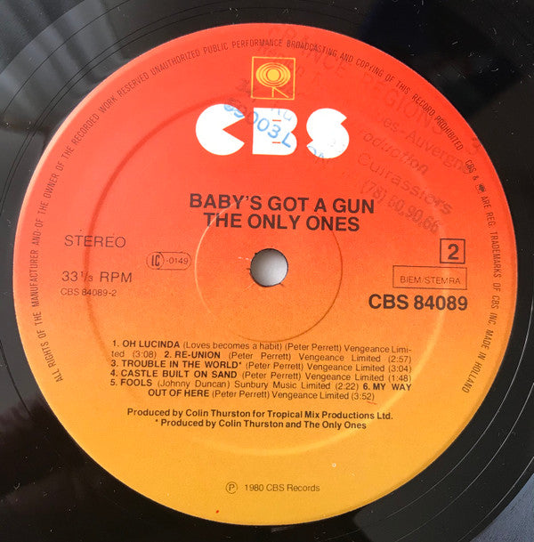 The Only Ones : Baby's Got A Gun (LP, Album)