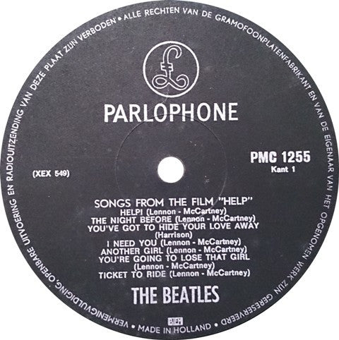 The Beatles : Help! (LP, Album, Mono)