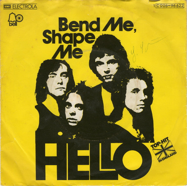 Hello : Bend Me, Shape Me (7", Single)