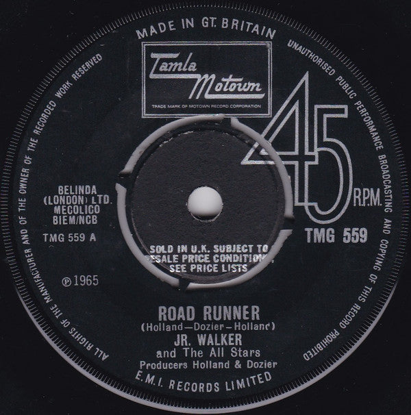 Junior Walker & The All Stars : Road Runner (7", Single, 4-p)