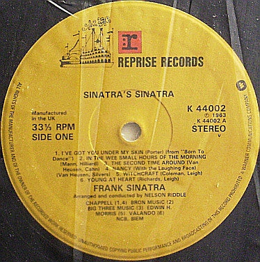 Frank Sinatra : Sinatra's Sinatra (LP, Album, RE)