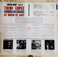 Trini Lopez : Live At Basin St. East (LP, Album, Mono)