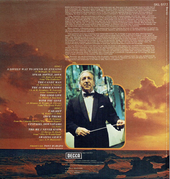 Mantovani And His Orchestra : An Evening With Mantovani (LP, Album)