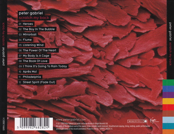 Peter Gabriel : Scratch My Back (CD, Album)