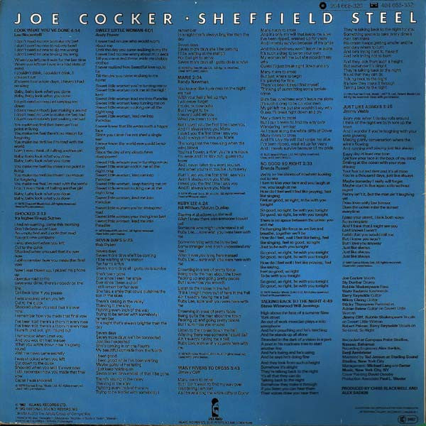 Joe Cocker : Sheffield Steel (LP, Album)
