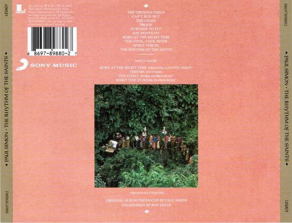 Paul Simon : The Rhythm Of The Saints (CD, Album, RE, RM, Exp)