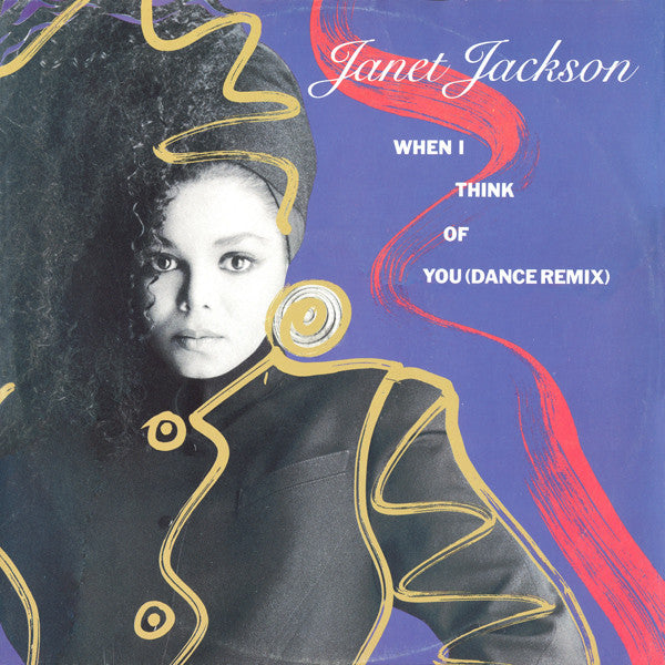 Janet Jackson : When I Think Of You (Dance Remix) (12", Bla)