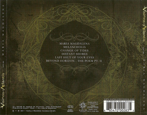 Visions Of Atlantis : Maria Magdalena (CD, EP)