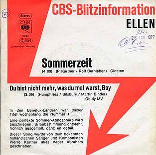 Ellen Nikolaysen : Sommerzeit (7", Single, Promo)
