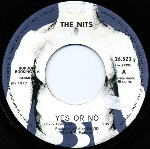 The Nits : Yes Or No (7", Single)