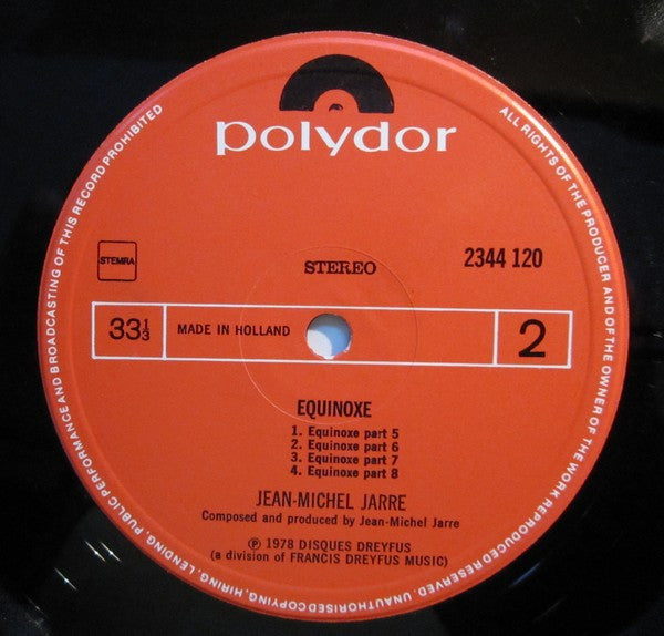 Jean Michel Jarre* : Equinoxe (LP, Album)