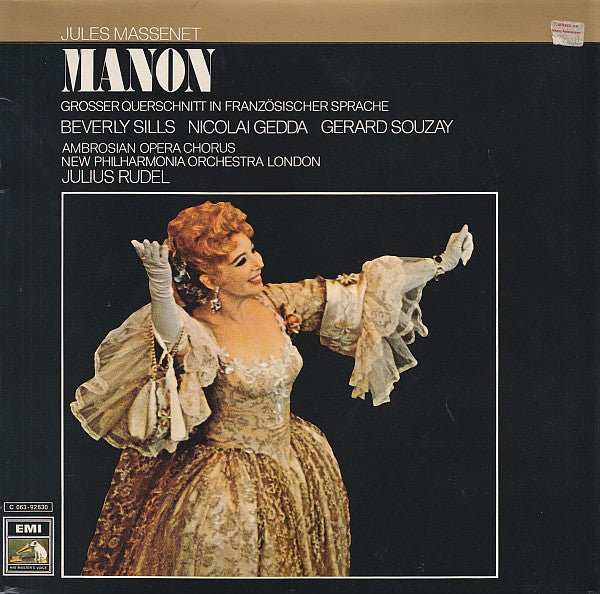 Jules Massenet : Manon (Grosser Querschnitt In Französischer Sprache) (LP)