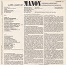 Jules Massenet : Manon (Grosser Querschnitt In Französischer Sprache) (LP)
