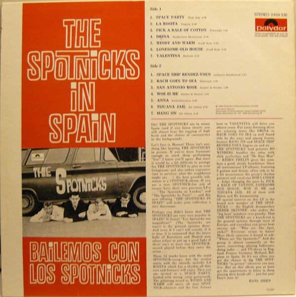 The Spotnicks : The Spotnicks In Spain (Bailemos Con Los Spotnicks) (LP, Album, RE)