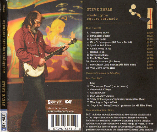 Steve Earle : Washington Square Serenade (CD, Album + DVD-V)