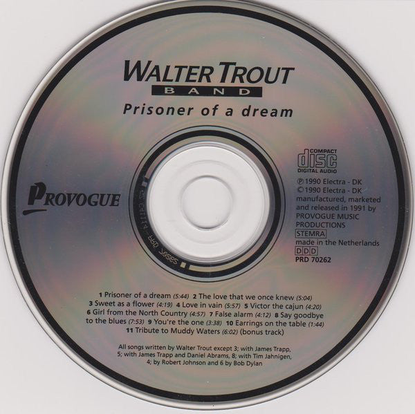 Walter Trout Band : Prisoner Of A Dream (CD, Album)