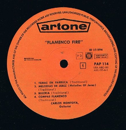 Carlos Montoya : Flamenco Fire (LP, Album)