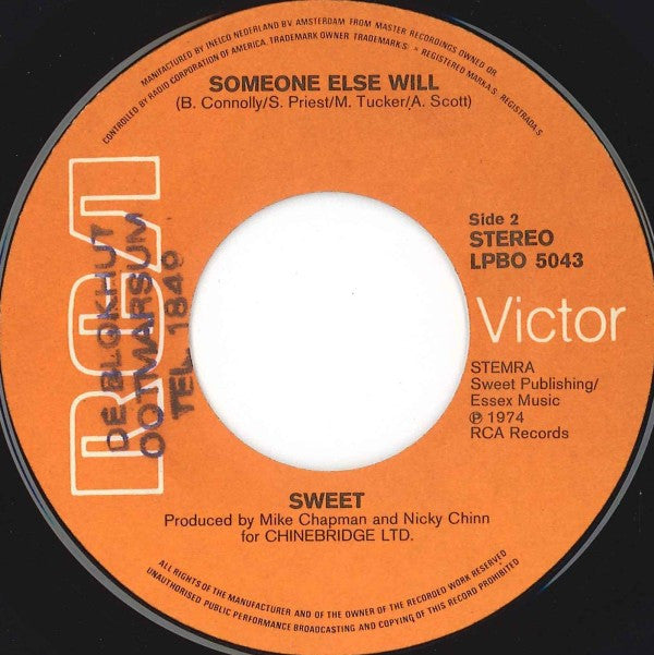 The Sweet : Turn It Down (7", Single)