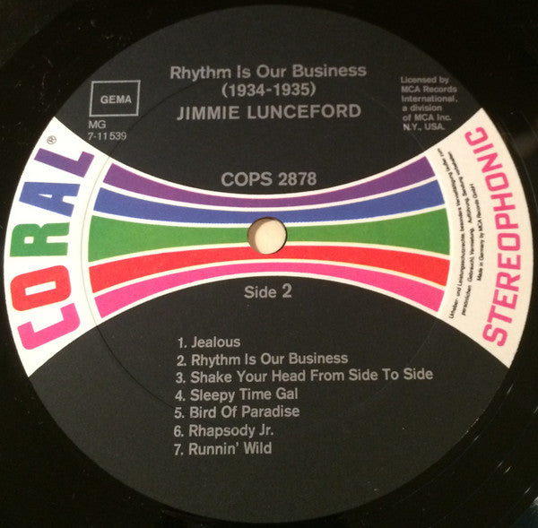 Jimmie Lunceford : Rhythm Is Our Business (LP, Comp)