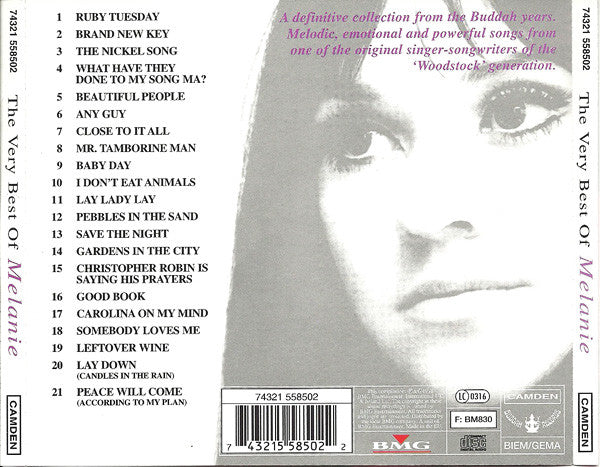 Melanie (2) : The Very Best Of Melanie (CD, Comp, RE)