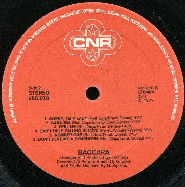 Baccara : Baccara (LP, Album)