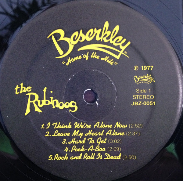 The Rubinoos : The Rubinoos (LP, Album)