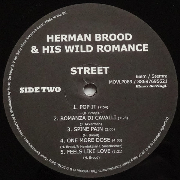 Herman Brood & His Wild Romance : Street (LP, Album, RE, RM, 180)