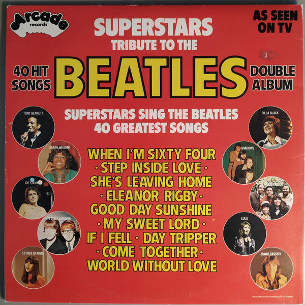 Various : Superstars Tribute To The Beatles (2xLP, Comp)