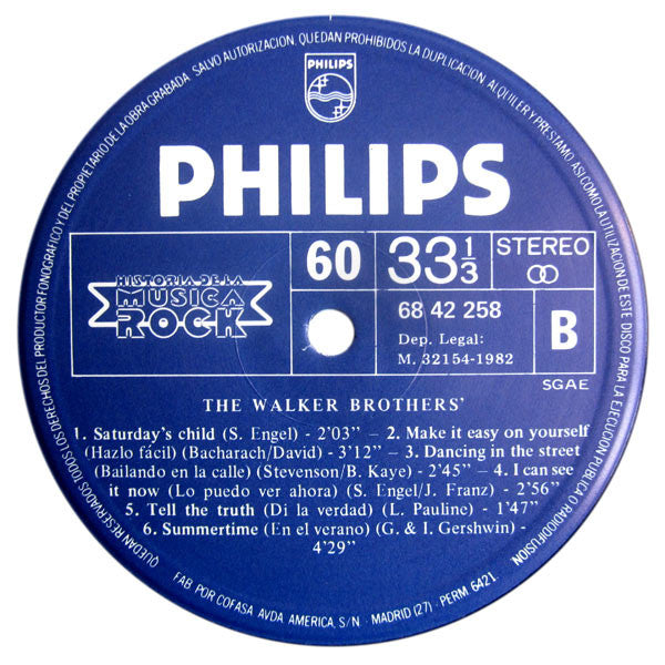 The Walker Brothers : The Walker Brothers (LP, Comp)