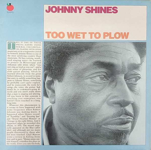 Johnny Shines : Too Wet To Plow (LP, Album, RE)