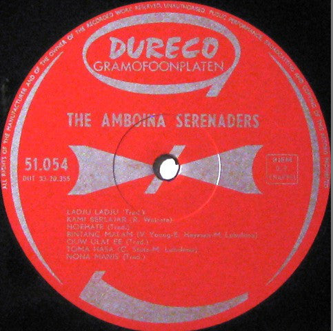 Amboina Serenaders : Goodbye To You, Nona Manis (LP, Album)