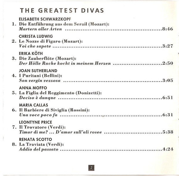 Various : The Greatest Divas (CD, Comp)