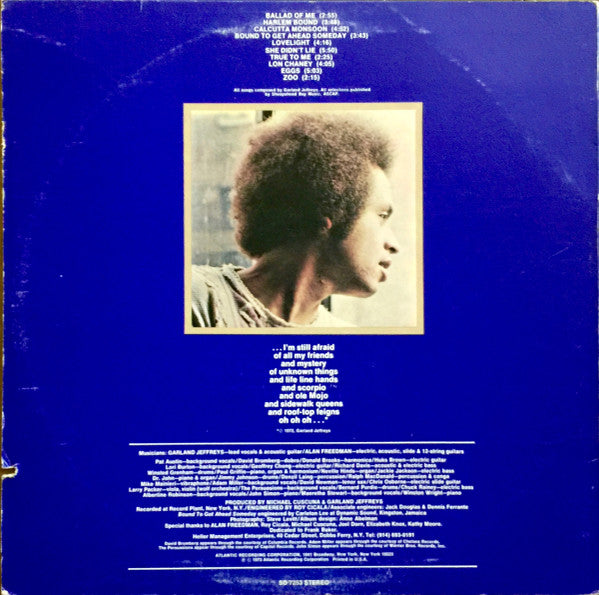 Garland Jeffreys : Garland Jeffreys (LP, Album, PR )