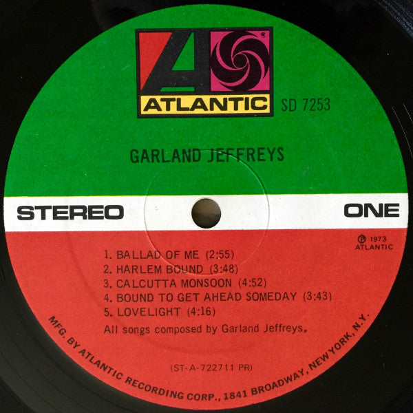 Garland Jeffreys : Garland Jeffreys (LP, Album, PR )