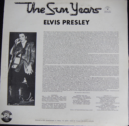 Elvis Presley : Interviews And Memories Of: The Sun Years (LP)